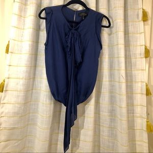 Robert Rodriguez silk and cotton Blue top